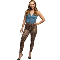 LEGGING STRETCH PEAU LÉOPARD ANIMAL FEMME