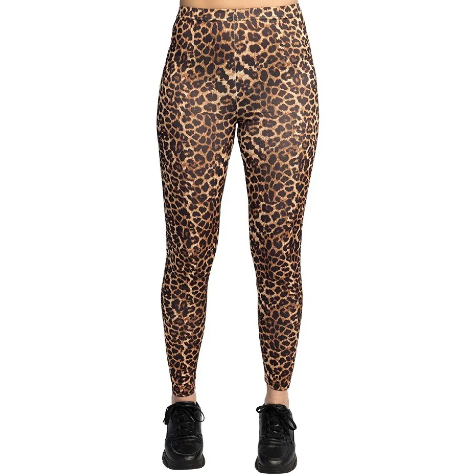 LEGGING STRETCH PEAU LÉOPARD ANIMAL FEMME