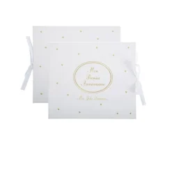 LIVRE DOR CARTON 1ER ANNIVERSAIRE 68P 22X19CM