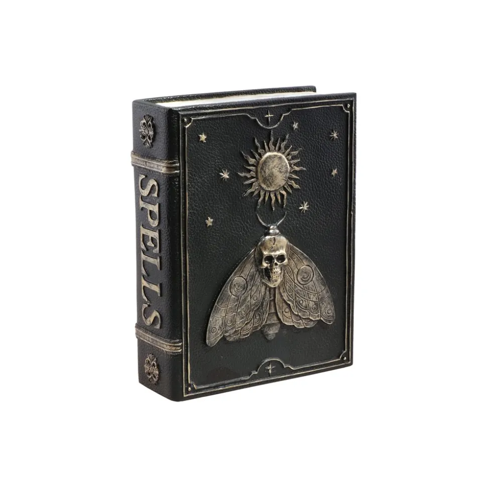 LIVRE SORTILÈGES PAPILLON DÉCO RÉSINE 15X6X20CM