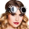 LUNETTES CYBERPUNK ARGENTÉES ADULTE