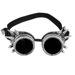 LUNETTES CYBERPUNK ARGENTÉES ADULTE