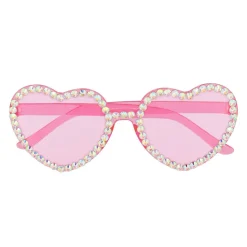 LUNETTES FESTIVES CURS ROSE GLAM STRASS ADULTE