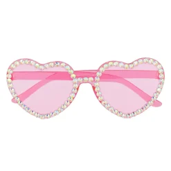 LUNETTES FESTIVES CURS ROSE GLAM STRASS ADULTE