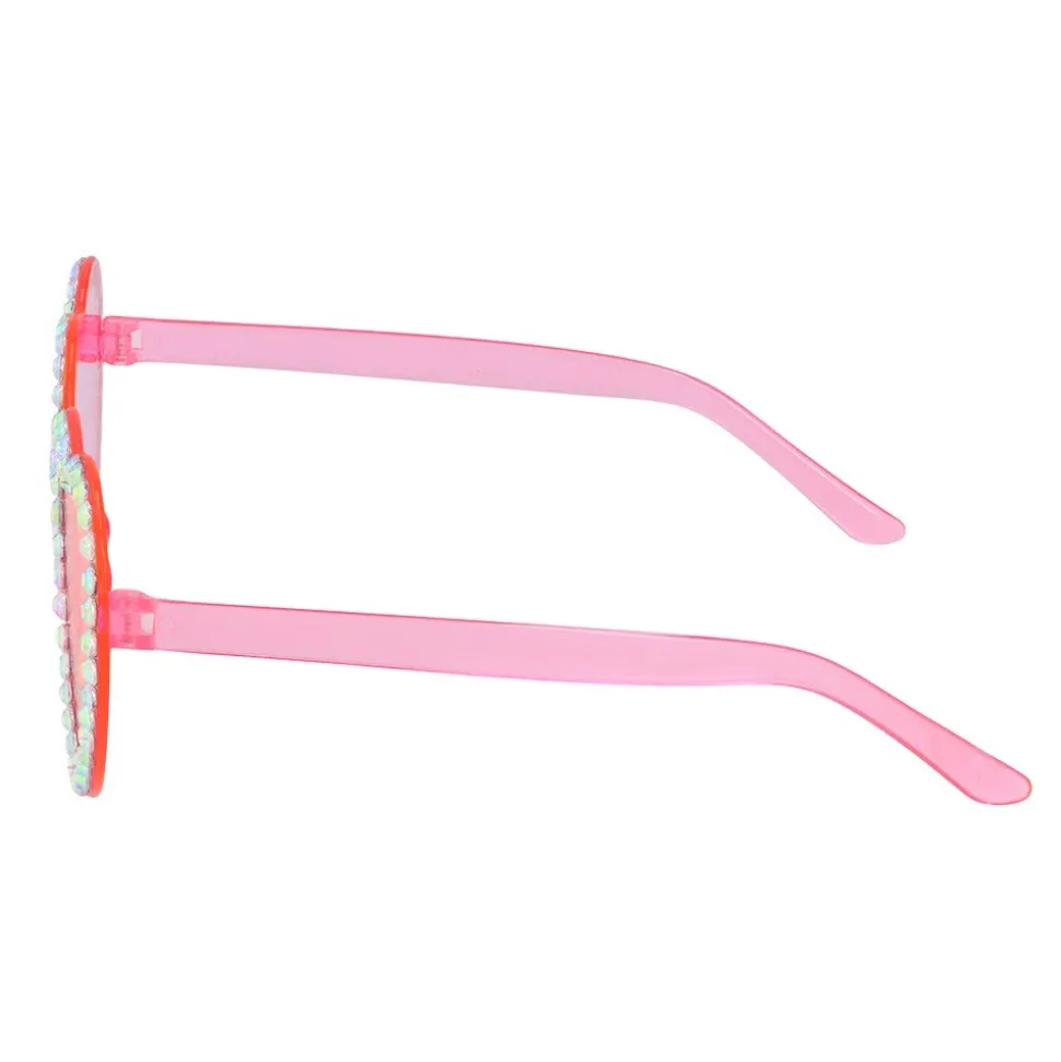 LUNETTES FESTIVES CURS ROSE GLAM STRASS ADULTE