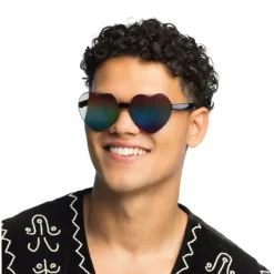 LUNETTES FESTIVES FESTIVAL CUR MIROIR NOIR ADULTE