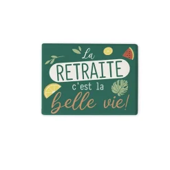 MAGNET CÉRAMIQUE RECTANGLE RETRAITE 8.2X6.2CM