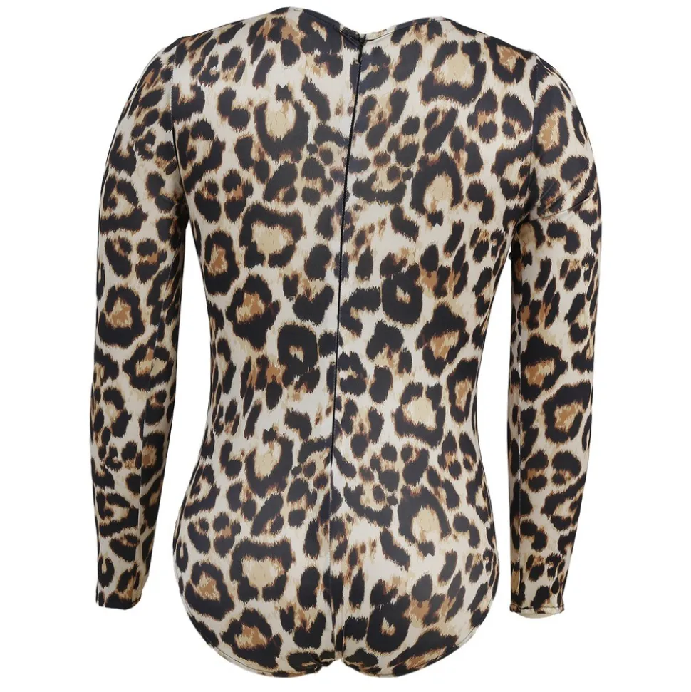 MAILLOT BODY ANIMAL PEAU LÉOPARD FEMME