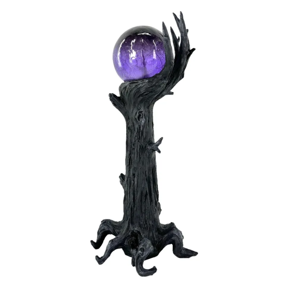 MAIN ARBRE BOULE MALÉFIQUE DÉCO LED 22X20X48CM