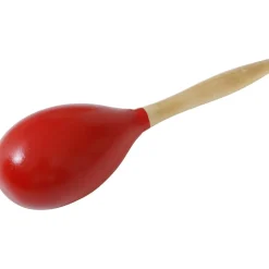 MARACA BOIS LATINO MUSIQUE PERCUSSION 20CM ROUGE