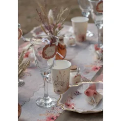 6 MARQUE-PLACES AMOUR FLORAL 5.5CM TERRRACOTTA