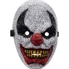 MASQUE FACIAL STRASS CLOWN MACHIAVÉLIQUE ADULTE