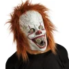 MASQUE INTÉGRAL LATEX CLOWN TERREUR ROUX ADULTE