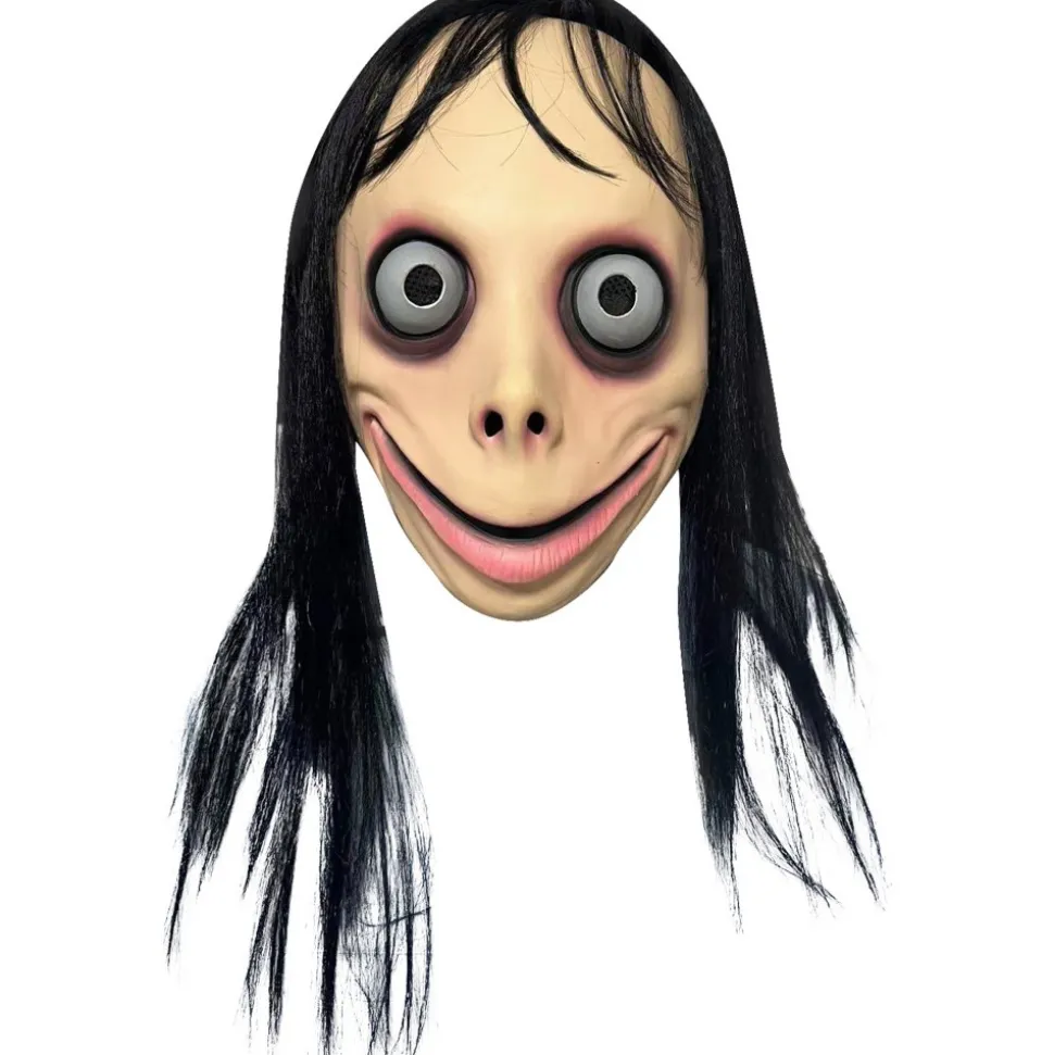 MASQUE INTÉGRAL LATEX PERRUQUE MOMO ADULTE