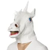 MASQUE LATEX TÊTE LICORNE ADULTE