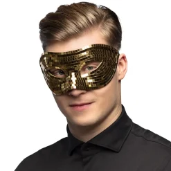 MASQUE LOUP FACETTES DISCO OR ADULTE