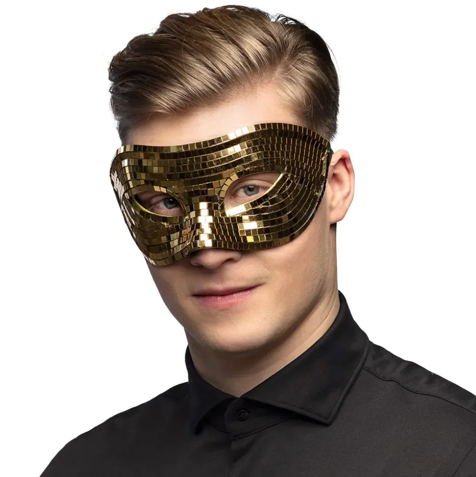 MASQUE LOUP FACETTES DISCO OR ADULTE