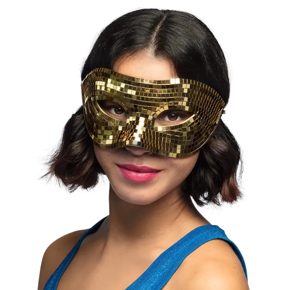 MASQUE LOUP FACETTES DISCO OR ADULTE