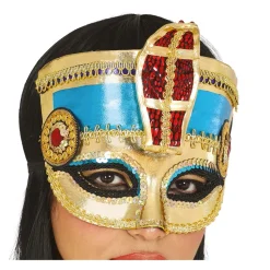 MASQUE LOUP PHARAON ÉGYPTE ANTIQUE SEQUIN ADULTE