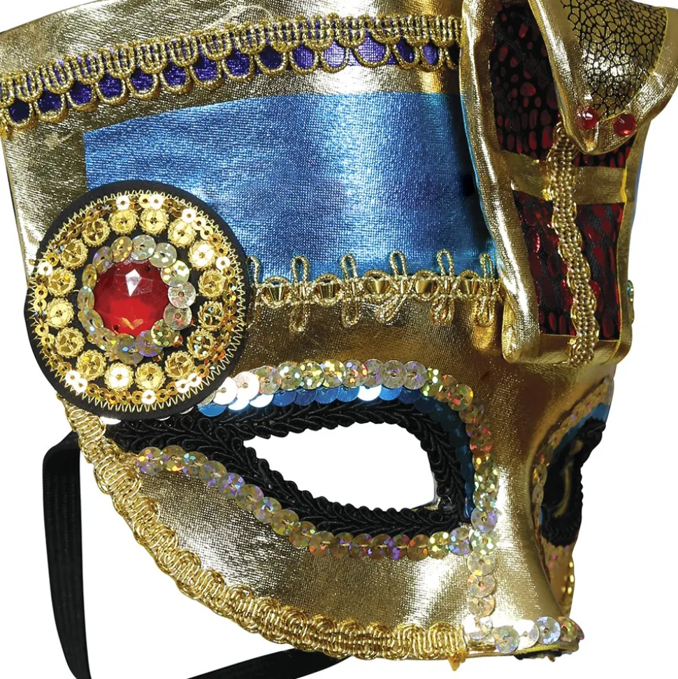 MASQUE LOUP PHARAON ÉGYPTE ANTIQUE SEQUIN ADULTE
