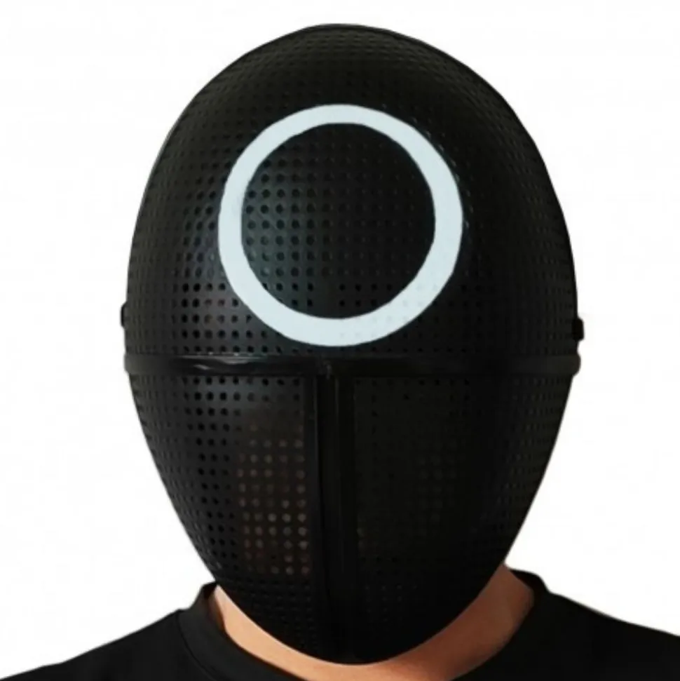 MASQUE SQUAD KILLER NOIR ROND BLANC ADULTE