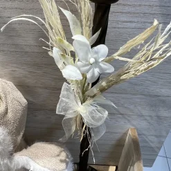 MINI BOUQUET DE FLEURS SÉCHÉES SUR CARTE NATUREL
