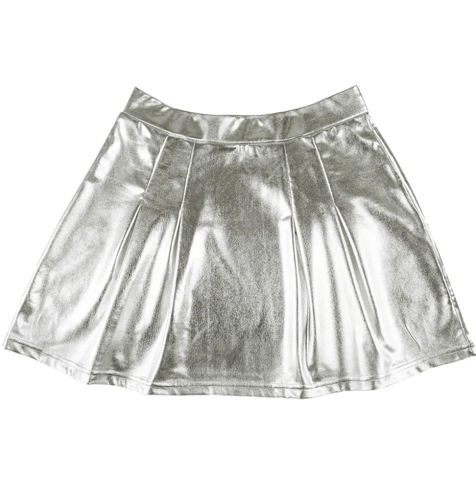MINIJUPE ARGENT BRILLANT FEMME
