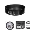 MOULE DÉMONTABLE ROND ACIER CARBONE NOIR 26CM