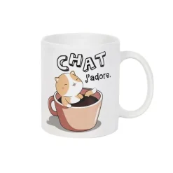 MUG CÉRAMIQUE KAWAII PAUSE GOURMANDE 30CL BLANC