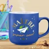 MUG CÉRAMIQUE MAÎTRE SUPER COOL 40CL BLEU MAT