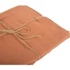 NAPPE GAZE DE COTON LAVABLE 1.3X2.4M TERRACOTTA