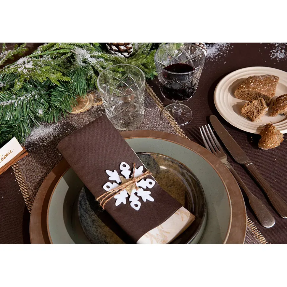 NAPPE PAPIER AIRLAID 6X1.2M CHOCOLAT