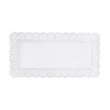 6 NAPPERONS PAPIER DENTELLE 40X20CM BLANC