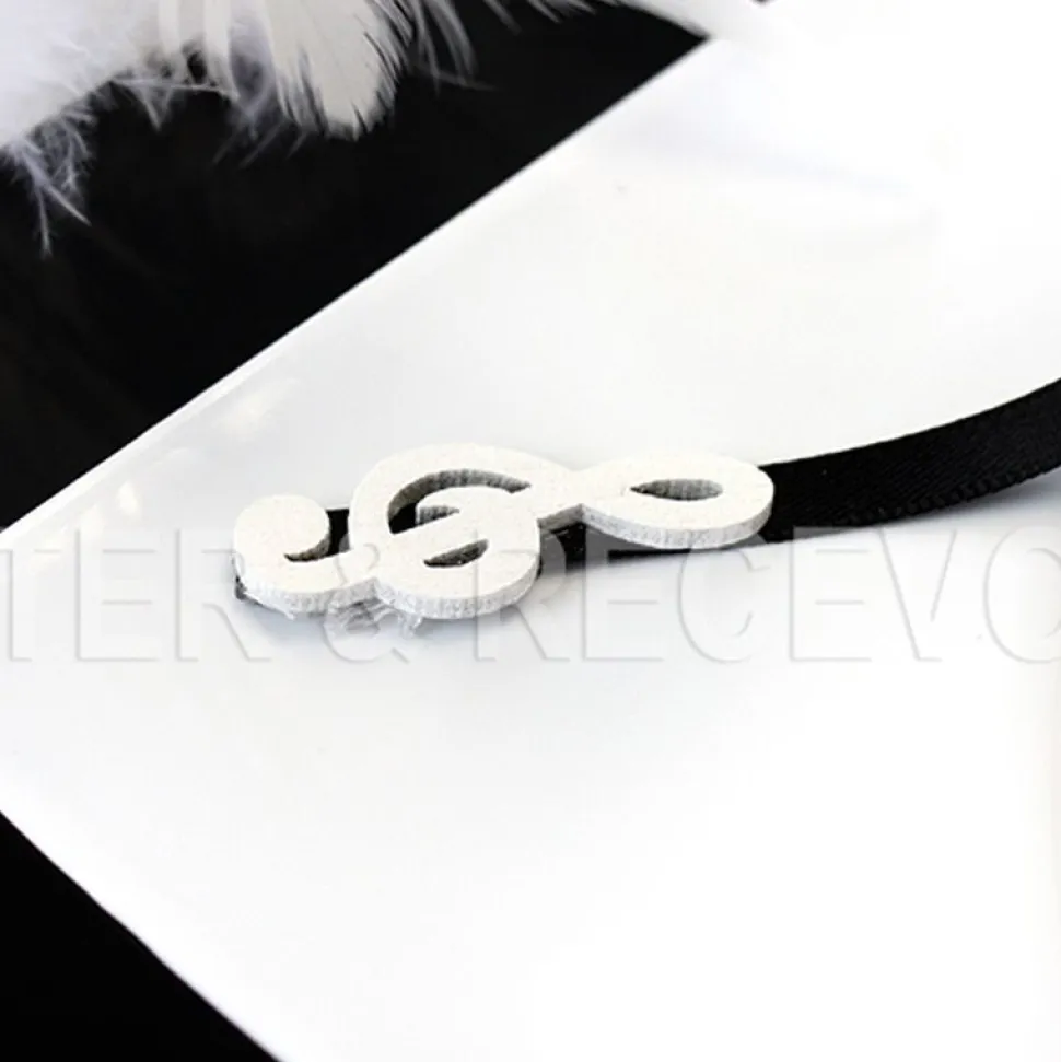 24 NOTES DE MUSIQUE EN BOIS - BLANC