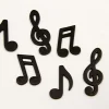 24 NOTES DE MUSIQUE EN BOIS - NOIR