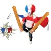 PAIRE CLAP CLAP GONFLABLE BAGUETTES FRANCE 55CM