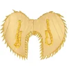 PAIRE D'AILES ANGE GLAMOUR PLUMES 50X55CM OR
