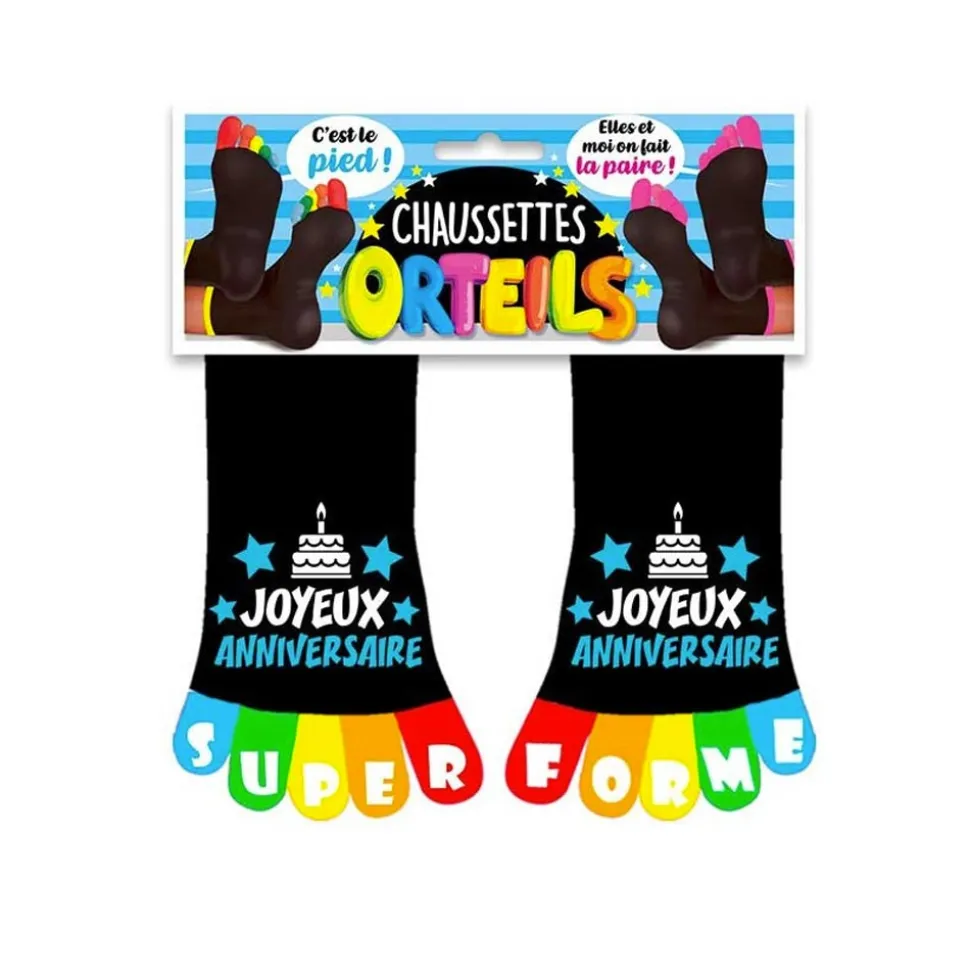 PAIRE DE CHAUSSETTES ORTEILS 1 AN DE PLUS NOIR