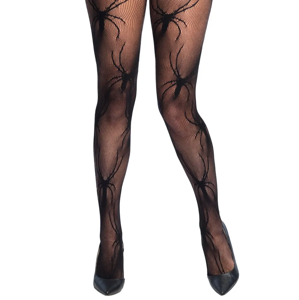 PAIRE DE COLLANTS RÉSILLES NOIR VEUVES FEMME