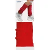 PAIRE DE JAMBIÈRES POLYESTER ROUGE ADULTE