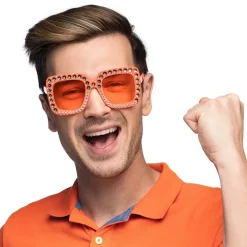 PAIRE DE LUNETTES BLING BLING ORANGE ADULTE