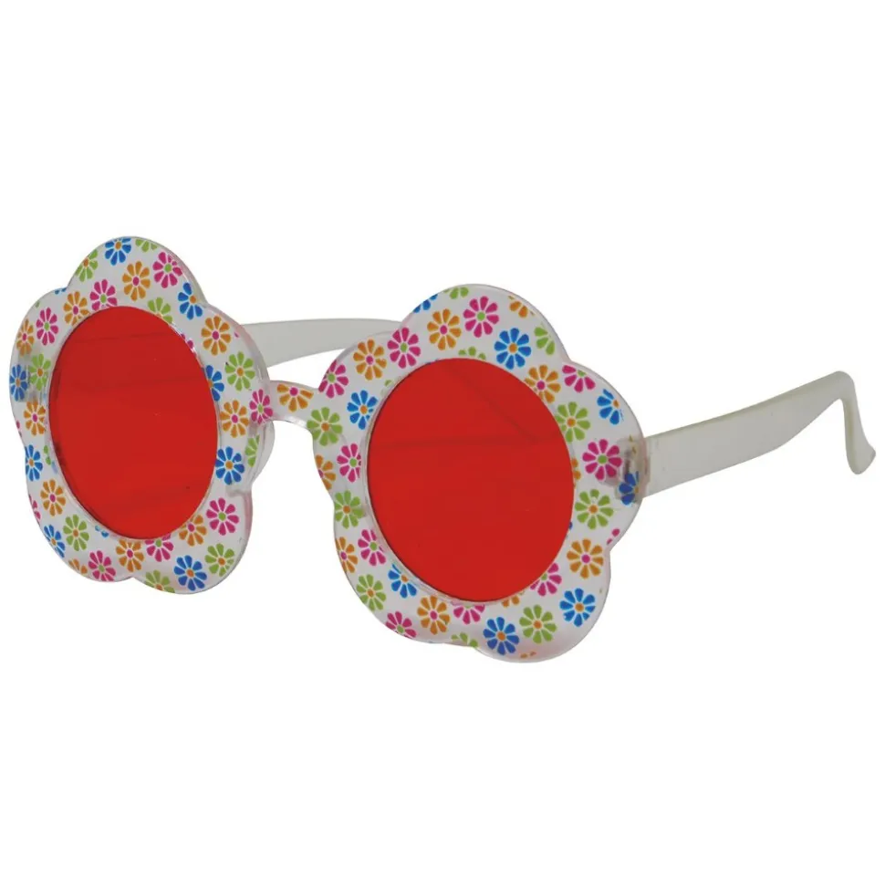 PAIRE DE LUNETTES FANTAISIE FLEURS ADULTE