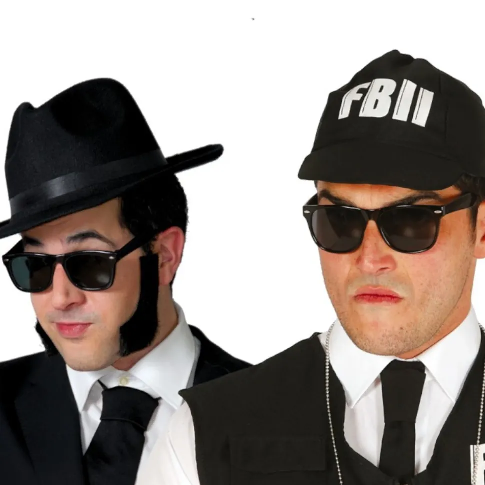 PAIRE DE LUNETTES NOIR BLUES BROTHERS ADULTE