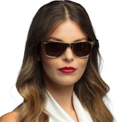 PAIRE DE LUNETTES OR VERRES TEINTÉES ADULTE