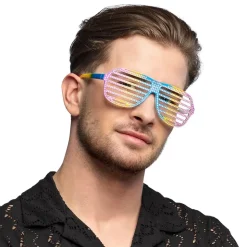 PAIRE DE LUNETTES SHUTTER BLING BLING RAINBOW ADULTE