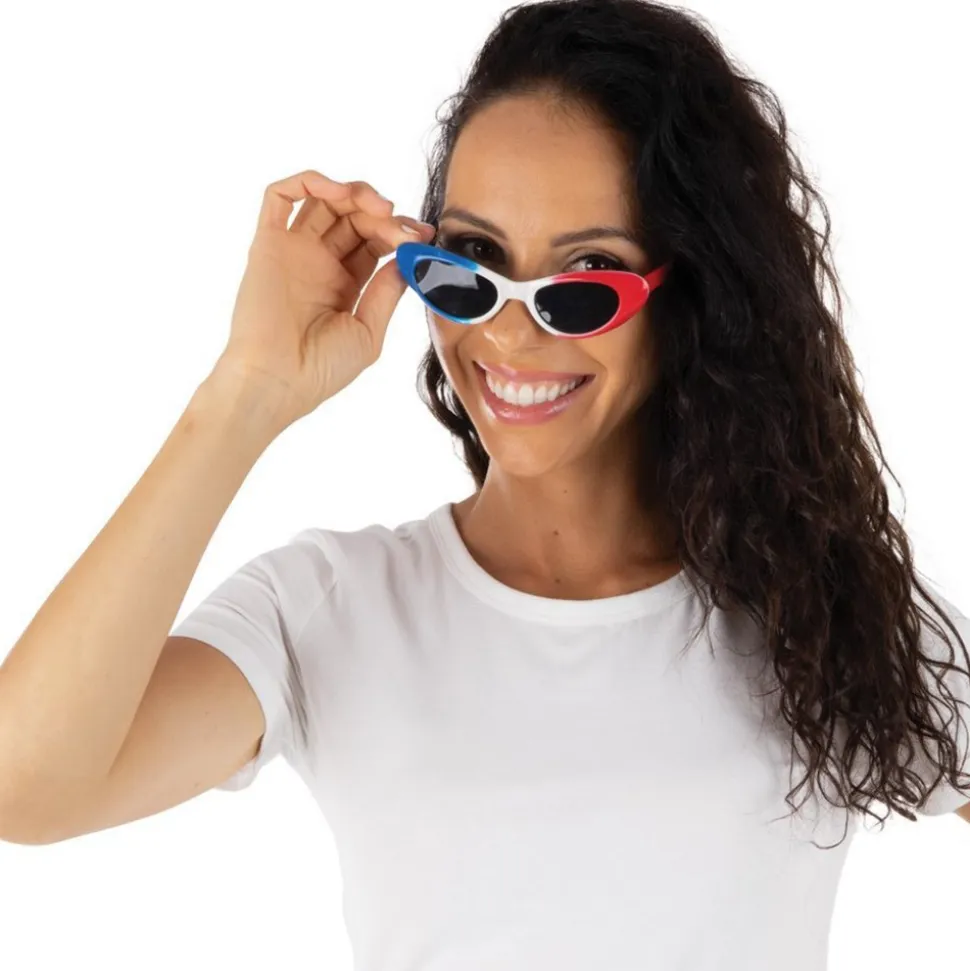 PAIRE DE LUNETTES SPORT TRICOLORE FRANCE FEMME