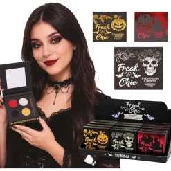 PALETTE 4 FARDS À PAUPIÈRES GLITTER MIROIR PINCEAU