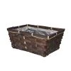 PANIER BAMBOU RECTANGLE Ø25CM 18X10CM MARRON