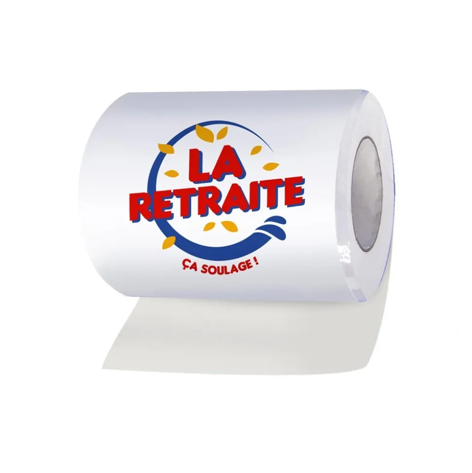 PAPIER TOILETTE WC HUMOUR LA RETRAITE ÇA SOULAGE