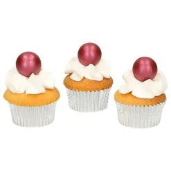 8 PERLES CHOCOLAT 2CM RUBIS